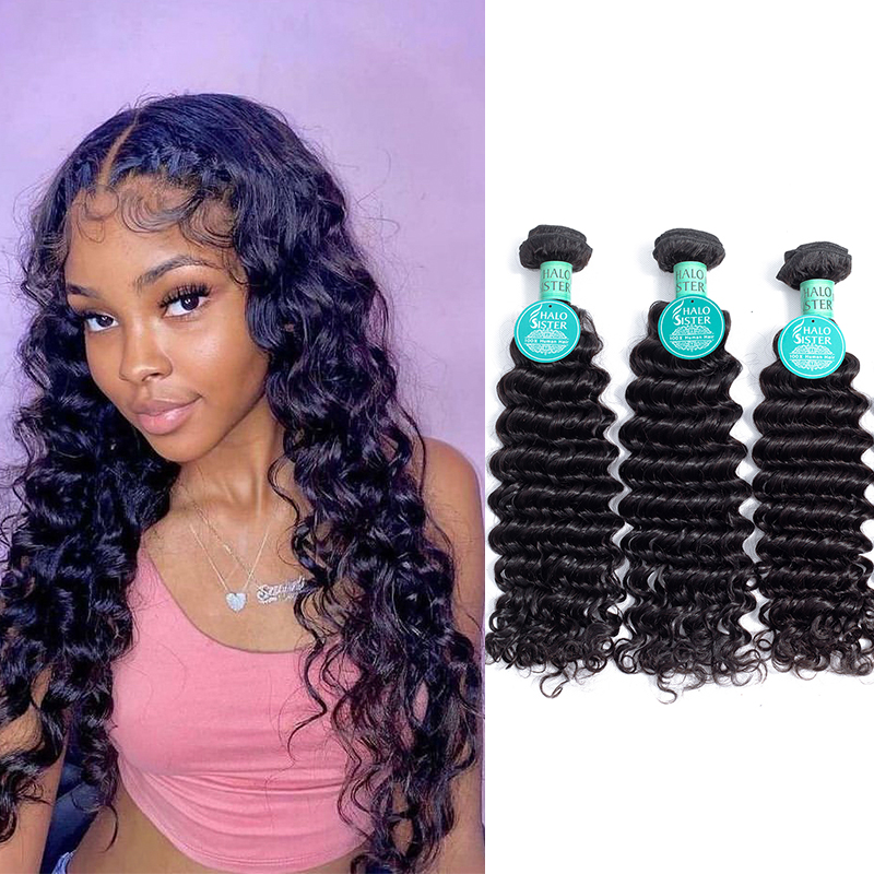 Deep Wave Remy Hair 3 Bundles Deep Wave Remy Hair, Brazilian Unprocessed Human Hair bundles ...